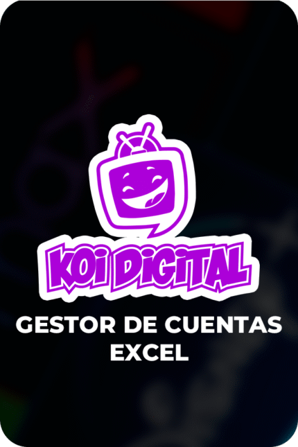 Plantilla de Gestión de Cuentas Streaming en Excel